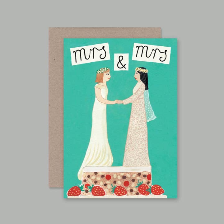 Mrs & Mrs card for wholesale by AHD Paper Co
