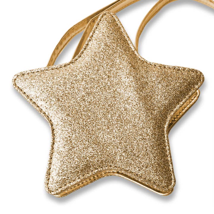 Guld Glitter Star Barnhandväska för wholesale av Papierdrachen