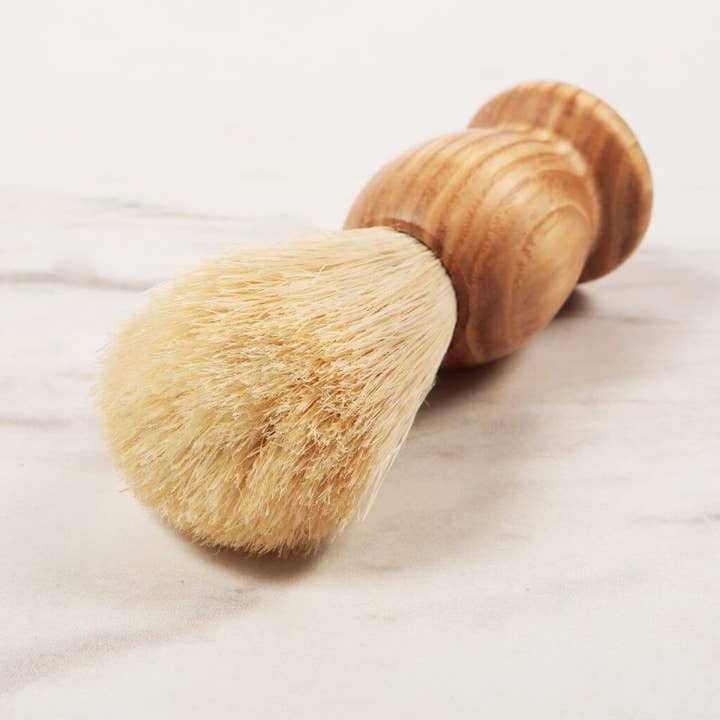 Clear Confidence Co - Wholesale Shave Brush - Men's - Plastic-Free Shaving Brush (Wooden Handle)