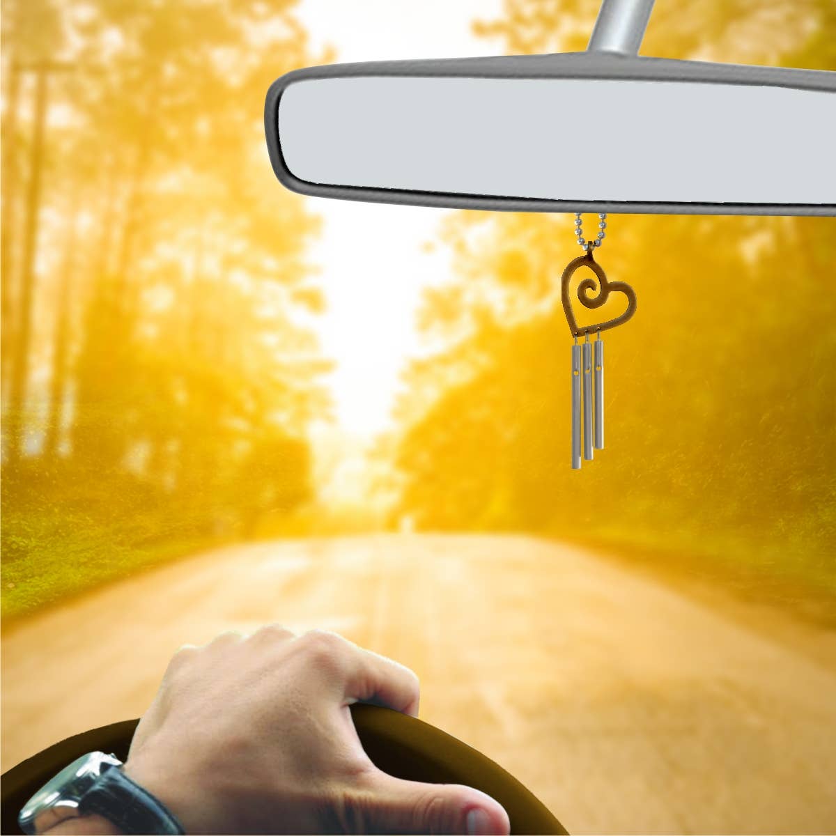 Jacob's Musical Chimes - Wholesale Car Decorative Charm - Unisex - Jacob's Musical Car Charm Chime, Heart2