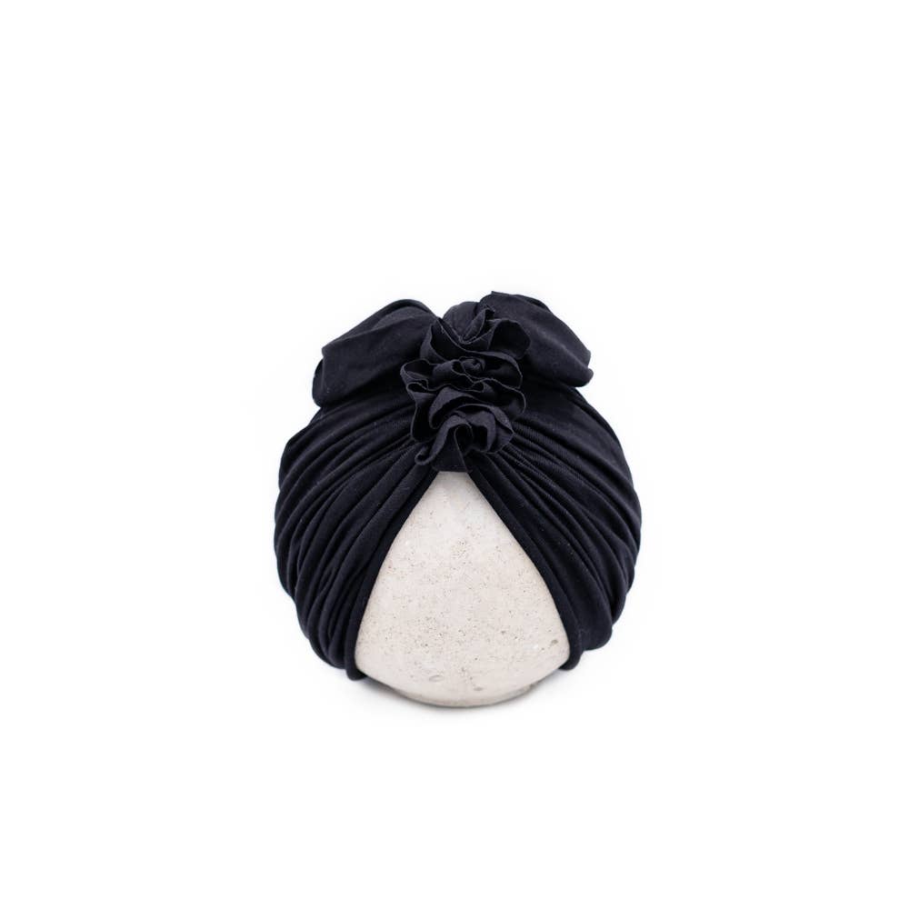 BluTaylor® - Wholesale Baby Headwrap - Baby - Vintage Head Wrap Hat - Black0