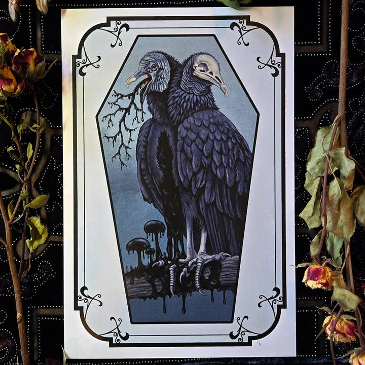 Beneath the Veil of a Decaying Oath- surreal art print for wholesale by Strangely Rose