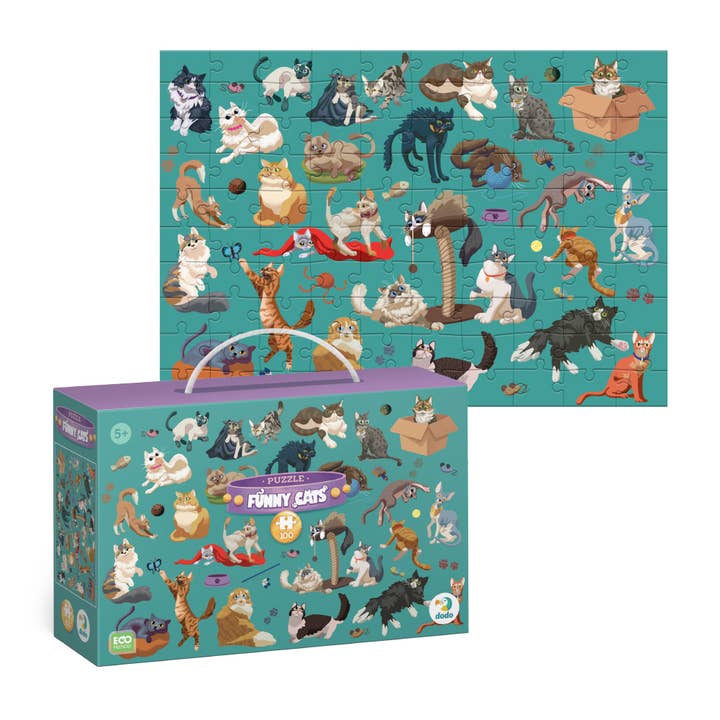 Board Game Puzzle For Kids "Funny Cats" for wholesale by DoDo Brand