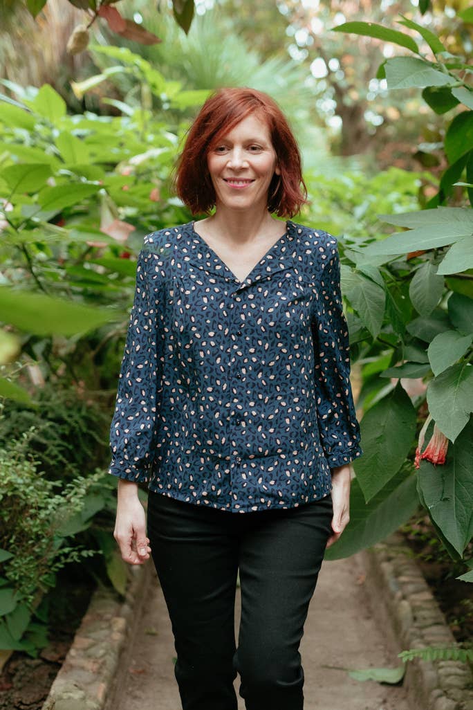 Eglantine et Zoé - Wholesale Fabric - Bagheera Blue Viscose Fabric1