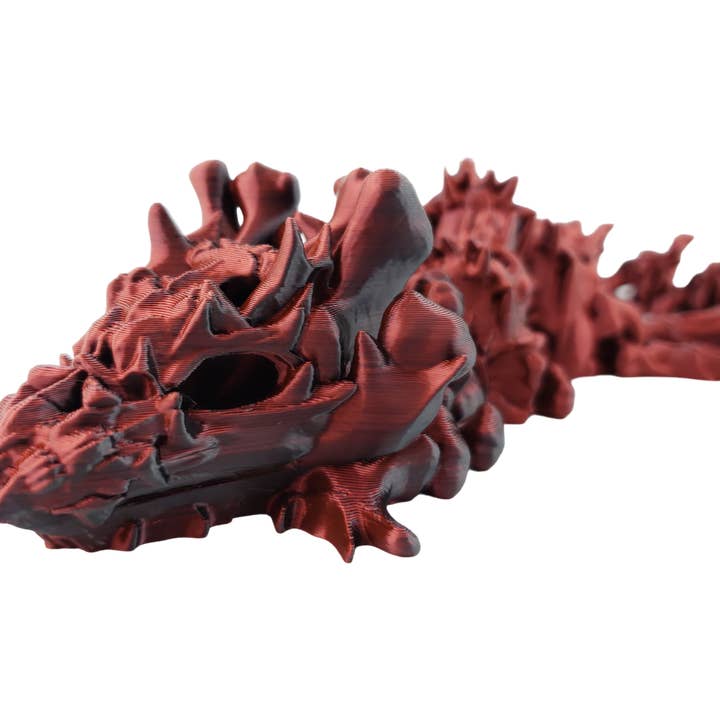 The Geek Galleria - Vente Figurine décorative - Dragon Articulé Wicked Hollow - Taille Adulte - Créature Fantastique Imprimée en 3D - Couleurs Personnalisables - Cinderwing3d