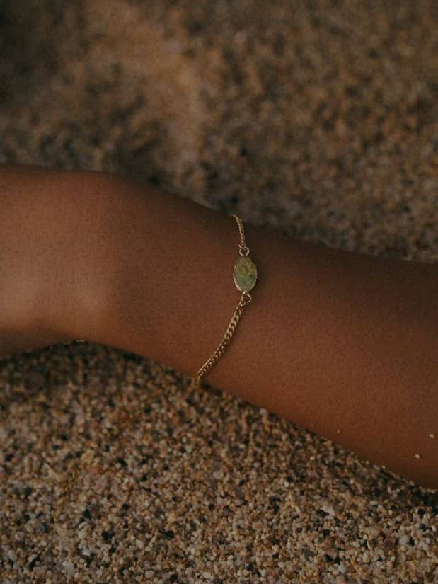 Aiko Green Pearl Bracelet for wholesale by Toasted Jewelry