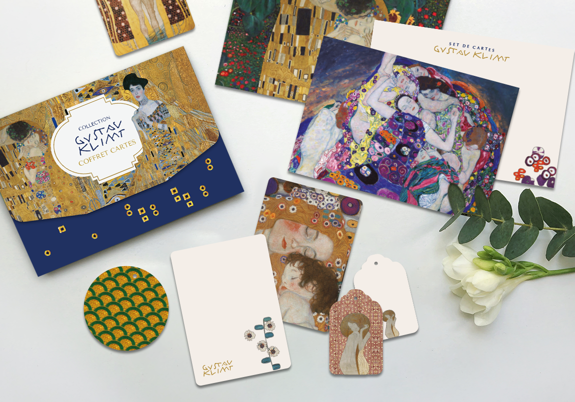 Mon Petit Art - Wholesale Stationery/Notecard Set - Cards Set - Gustav Klimt1