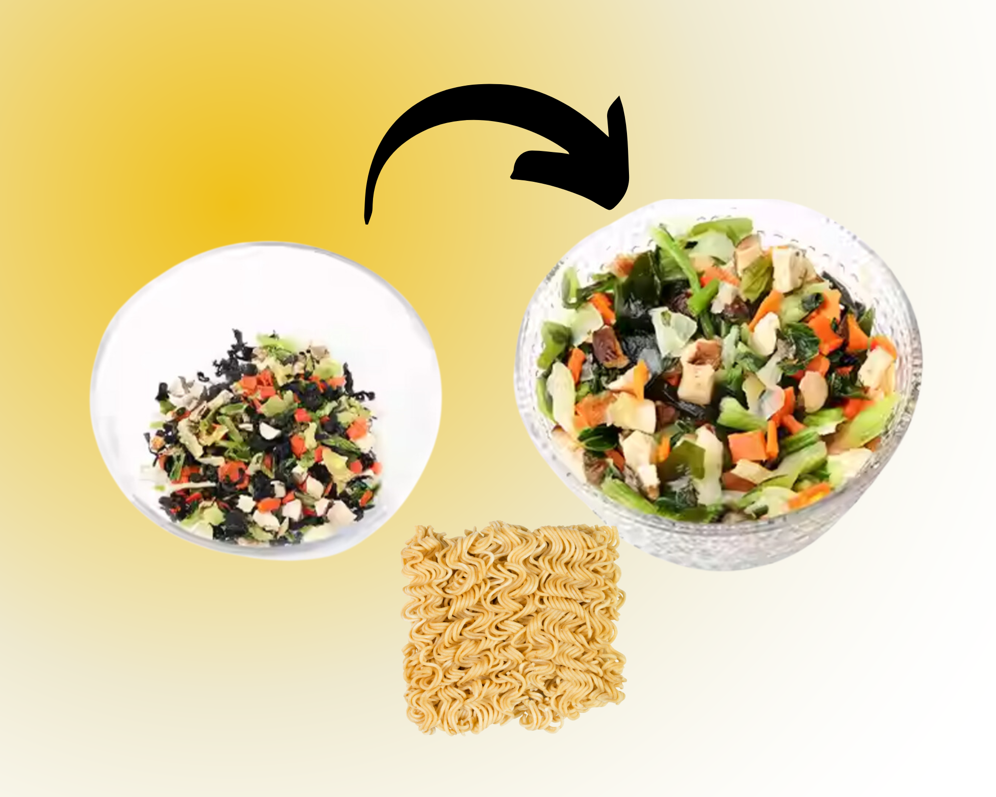 KLDSCP Foods - Wholesale Sauce - Veggie Mix, Dried Ramen Toppings - Ramen Toppers - 14 oz.2