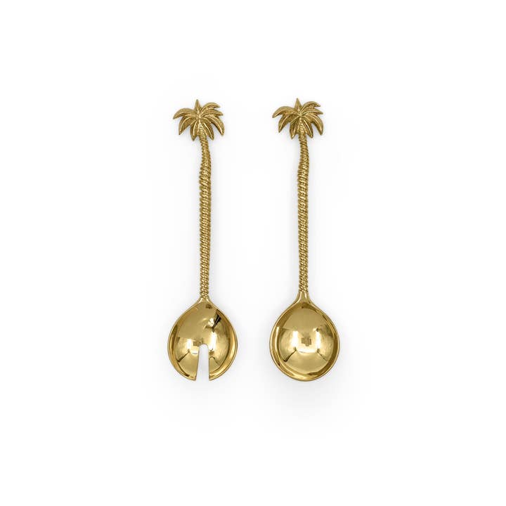 Cutlery Serving Spoon Set Palm Tree Small for wholesale by FERN