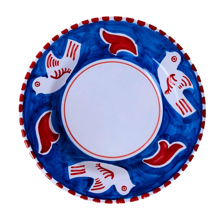 SOLESINO - Wholesale Dinner Plate - Positano Colomba deep plate