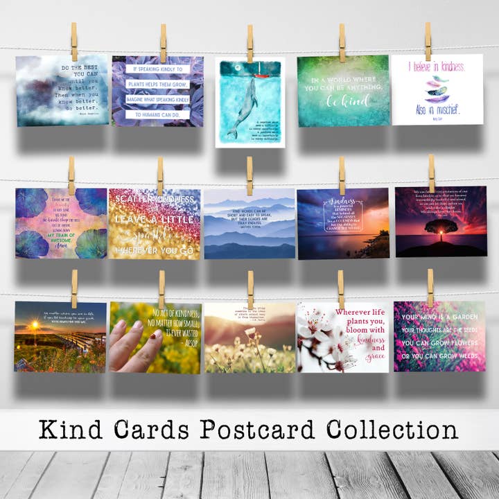 Kind Cards Postcard Collection of Inspirational Postcards for wholesale by Life of the Kind