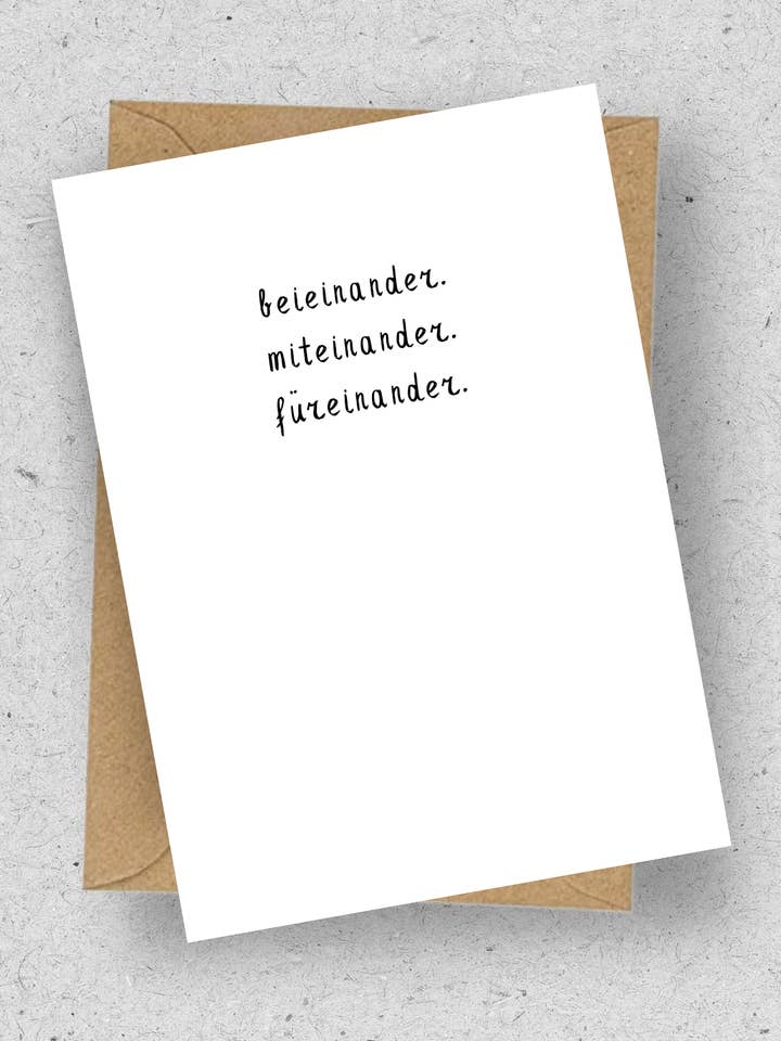 Karte “Lieblingsmensch" / mit Umschlag für den Großhandel von hellopinlin