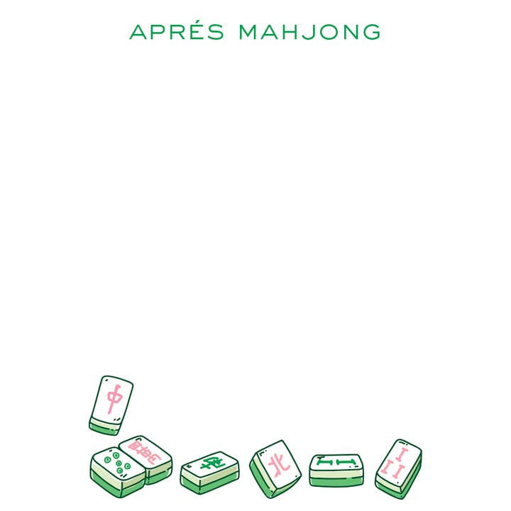 Apres Mahjong Notepad for wholesale by Surcie