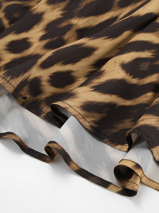 Marayn - Wholesale Skirt - Women's - Vintage Leopard Maxi Skirt Retro Summer Style 20242