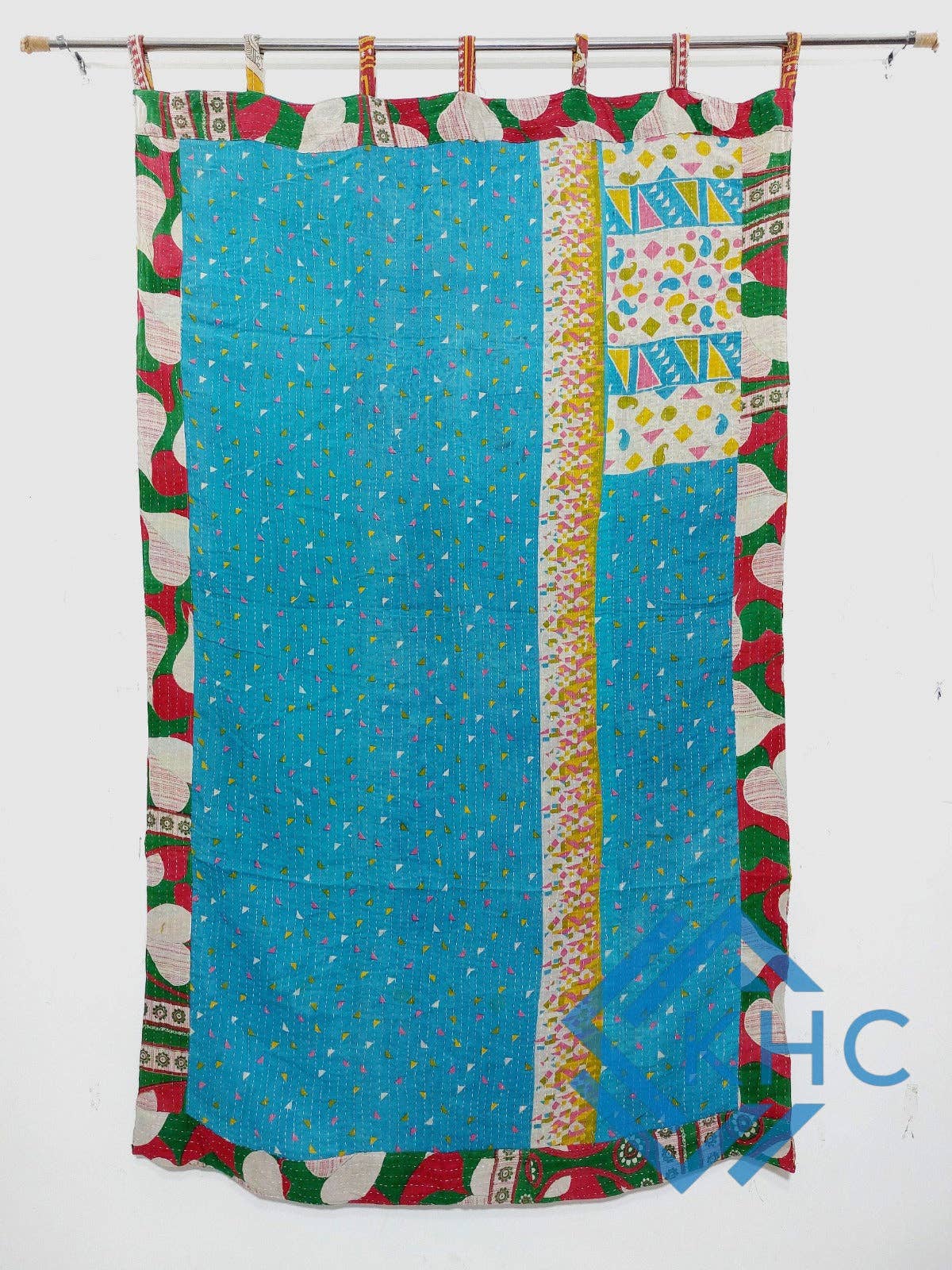 KHC – wholesale Curtain – Vintage Kantha Handmade 100% Cotton Fusion Curtains7