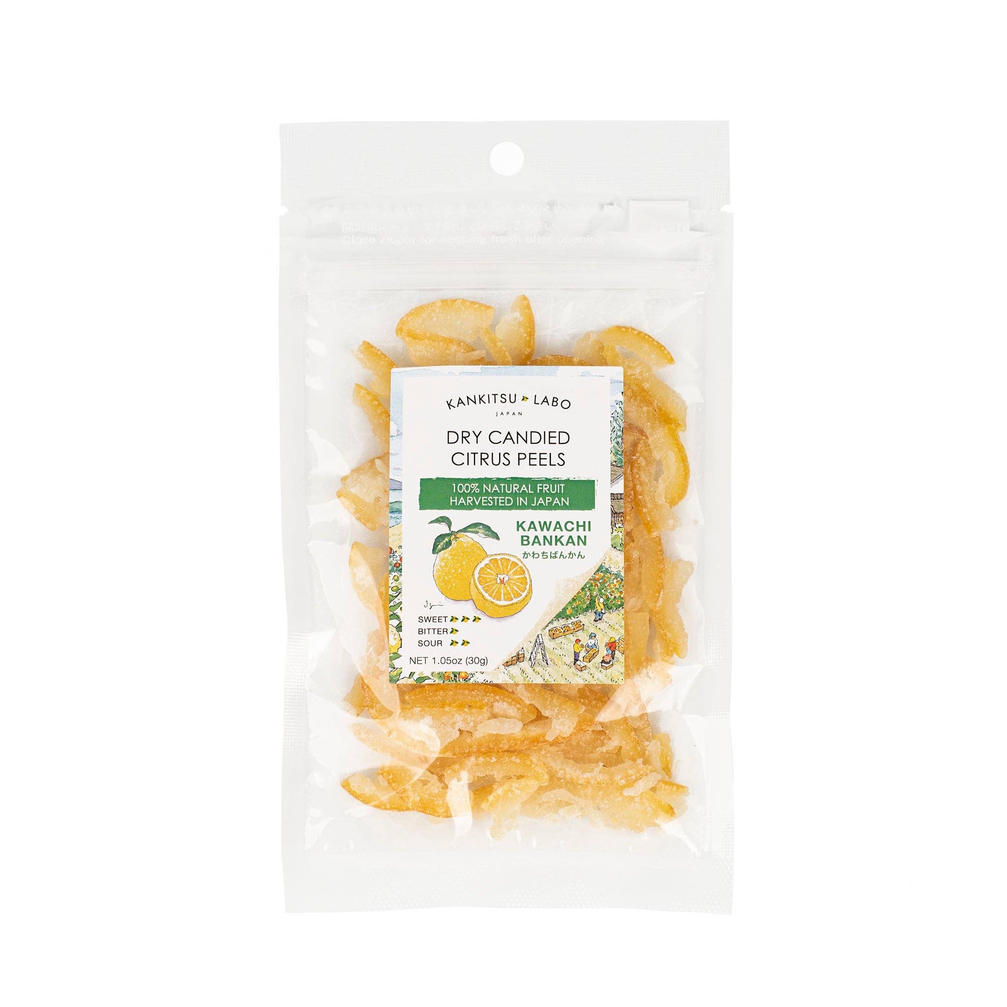 KANKITSU LABO - Wholesale Hard Candy - Dry Candied Japanese Citrus Peel | Kawachi Bankan (かわちばんかん)2