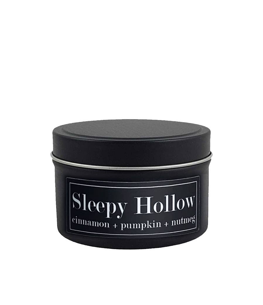 Fly Paper Products - Wholesale Travel Candles - Sleepy Hollow 4oz Candle Cinnamon + Nutmeg + Pumpkin