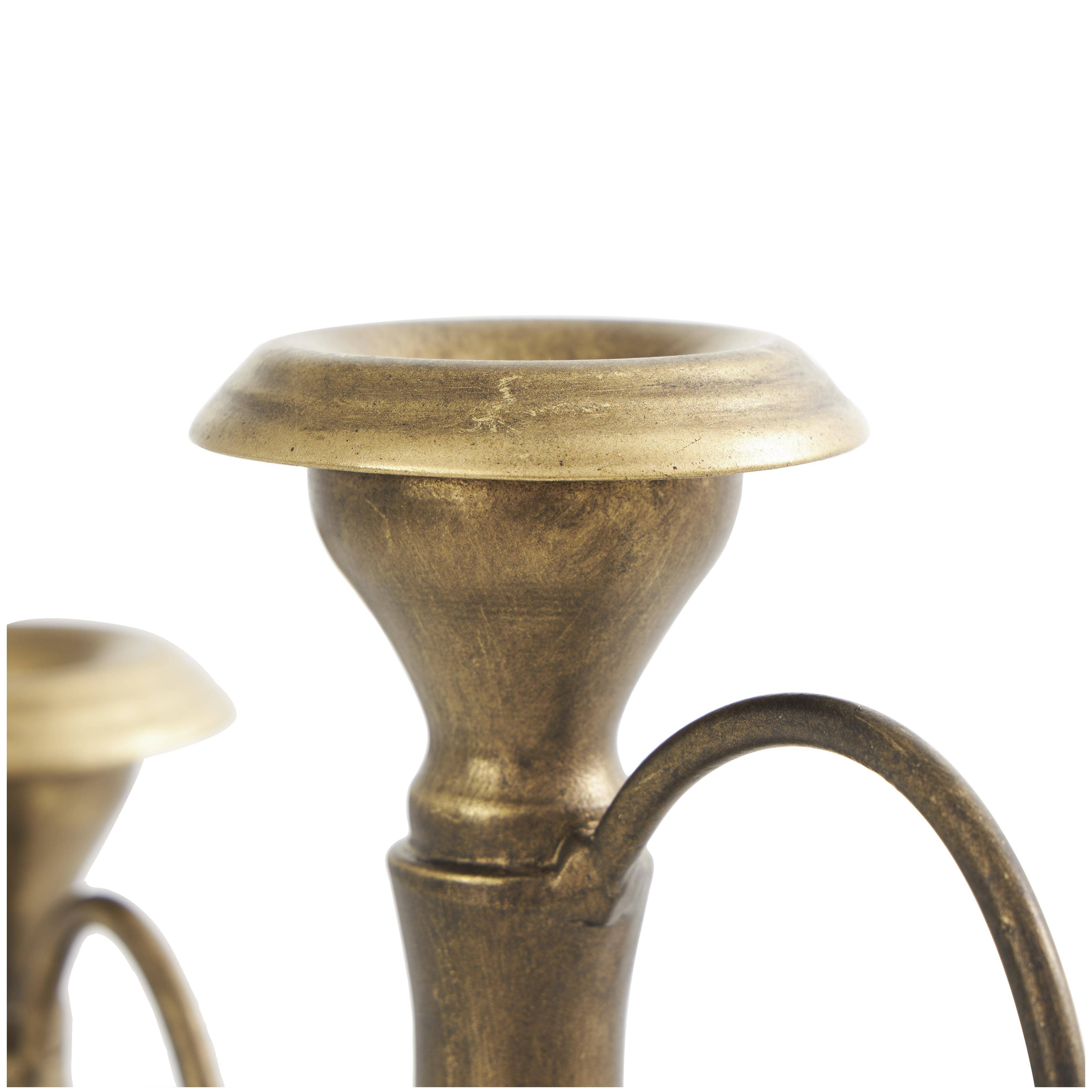 Deco Marché - Wholesale Candle Holder - Traditional Bronze Metal Candle Holder Set5