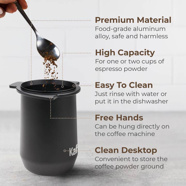 Kaffe - Wholesale Coffee Mug - Kaffe Espresso Dosing Cup (54mm) - Non-Stick Metal Cup2