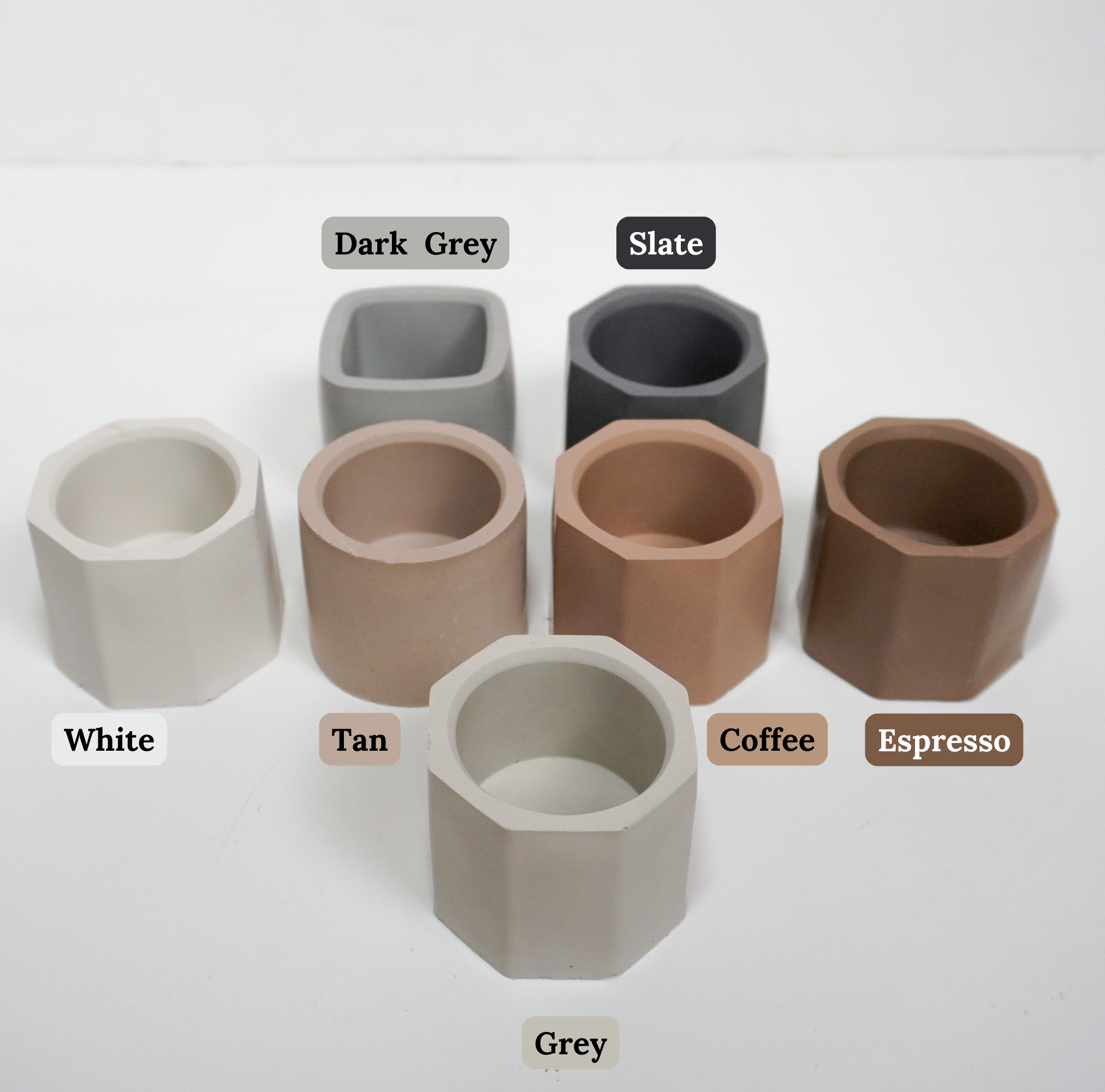 Lex Moderne - Wholesale Plant Pot - Mini Round/ Square Cement Planters8