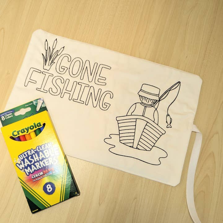 Leluna Star – Großhandel Malmatte – Kind & Baby – Gone Fishing Wiederverwendbare Malmatte3