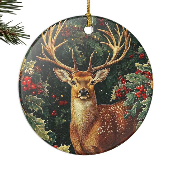 L'ornement de Noël Buck William Morris pour la vente par Miss Crabtree