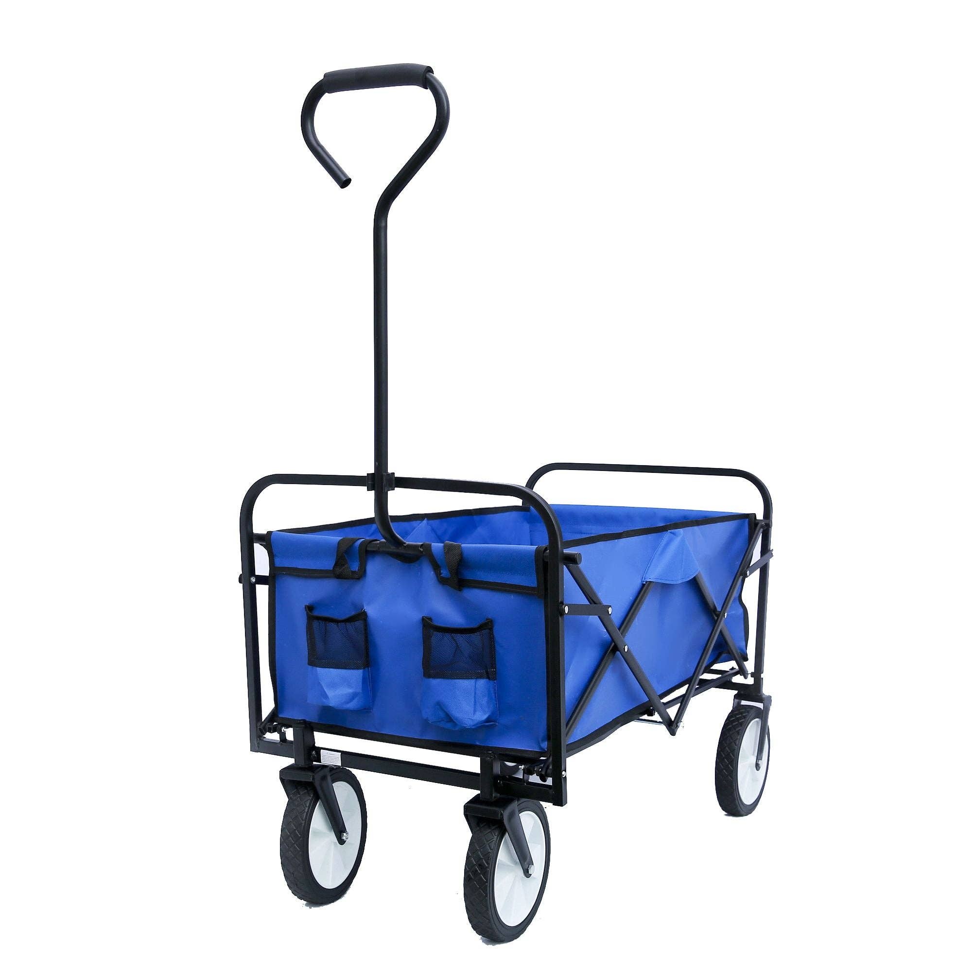 Hard Rock Health Stores - Wholesale Beach Accessories - Outdoor Folding Wagon Garden ;  Large Capacity Folding Wagon Garden Shopping Beach Cart ; Heavy Duty Foldable Cart;  for Outdoor Activities;  Beaches;  Parks;  Camping30