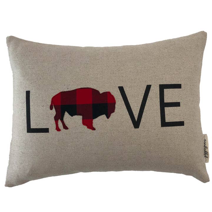 Buffalo LOVE Noir Rouge Carreau pour la vente par Poppiejanes