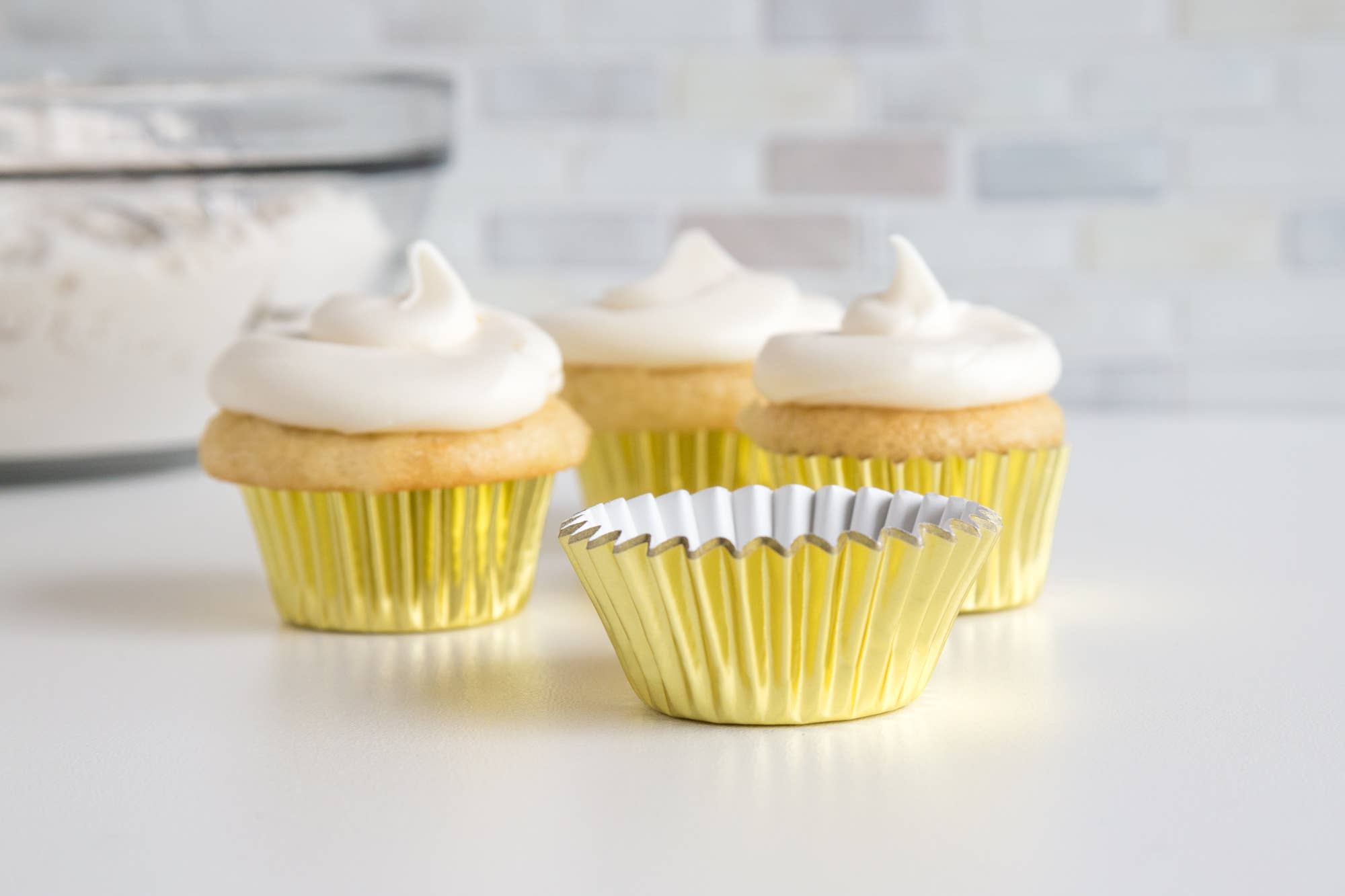Fox Run Brands - Wholesale Cupcake/Muffin Liner - Fox Run Mini Gold Foil Cupcake Liners, Set of 48, 1.75"2