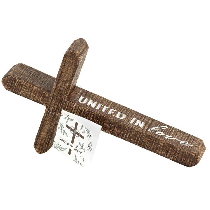 ๐25 YEARS UNITED ANNIVERSARY TABLETOP CROSS for wholesale by Dicksons