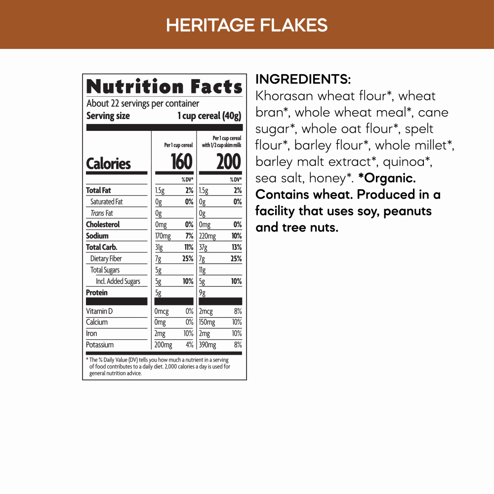 Nature's Path - Wholesale Breakfast Cereal - Heritage Flakes® Cereal, 32 oz Earth Friendly Bag (Case of 65