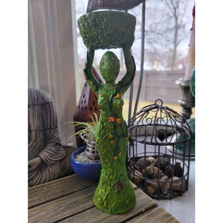 My Magic Place Shop - Wholesale Candle Holder - Goddess Candle Holder Polyresin T-Light Holder Nurturing7