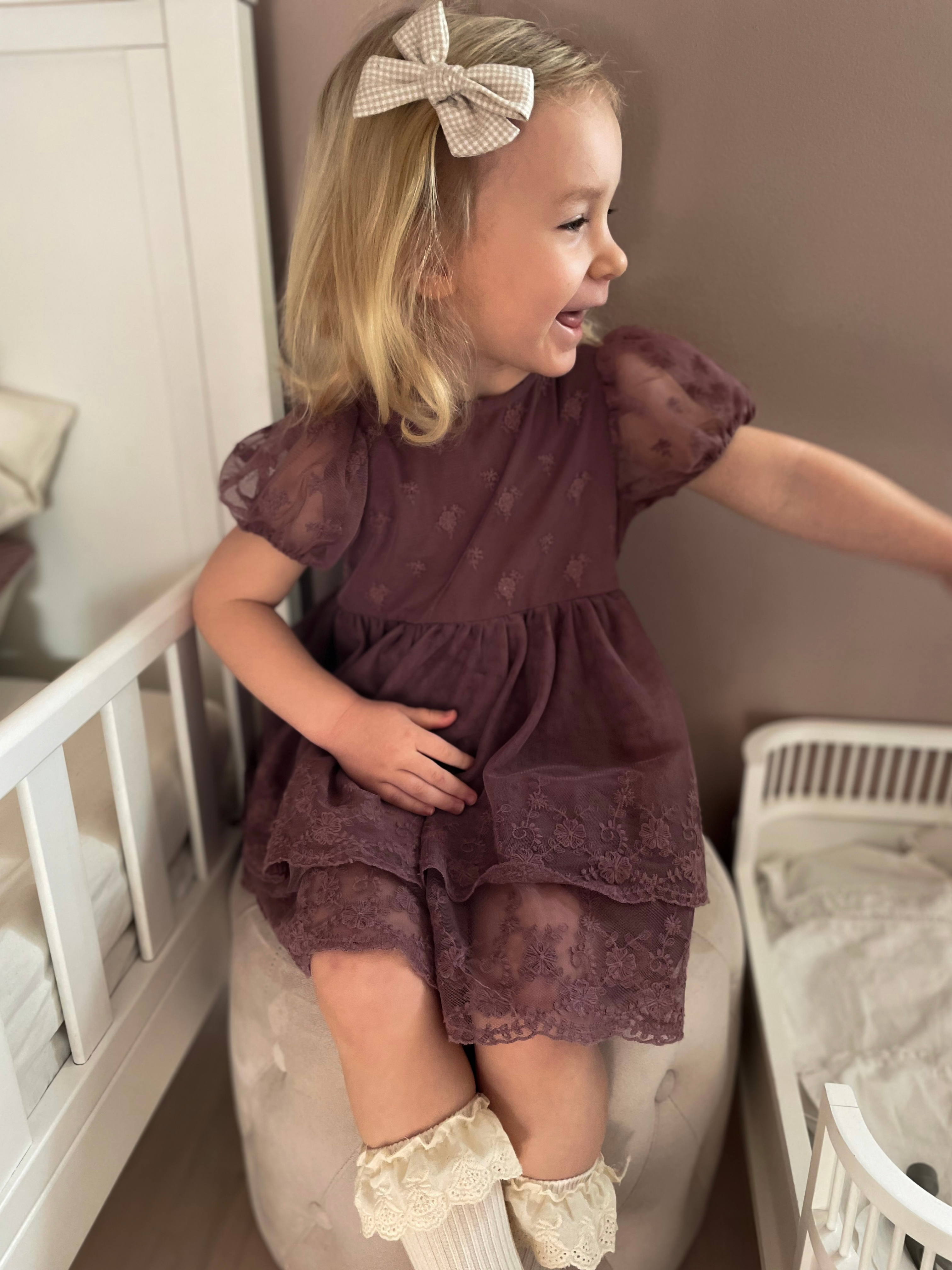 Liv & Loke - Wholesale Haarstrik - Kinderen - Ester Bow - Zandgingham1