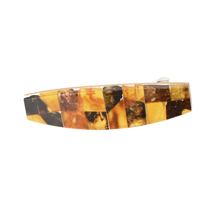 The Natural Amber – Engroshandel Hårspænde - Dame – Mosaik baltisk rav hårklip