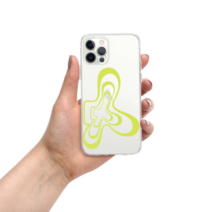 Kickback Club - Wholesale Phone Case - Women's - Groovy Flower Clear Case for iPhone®4