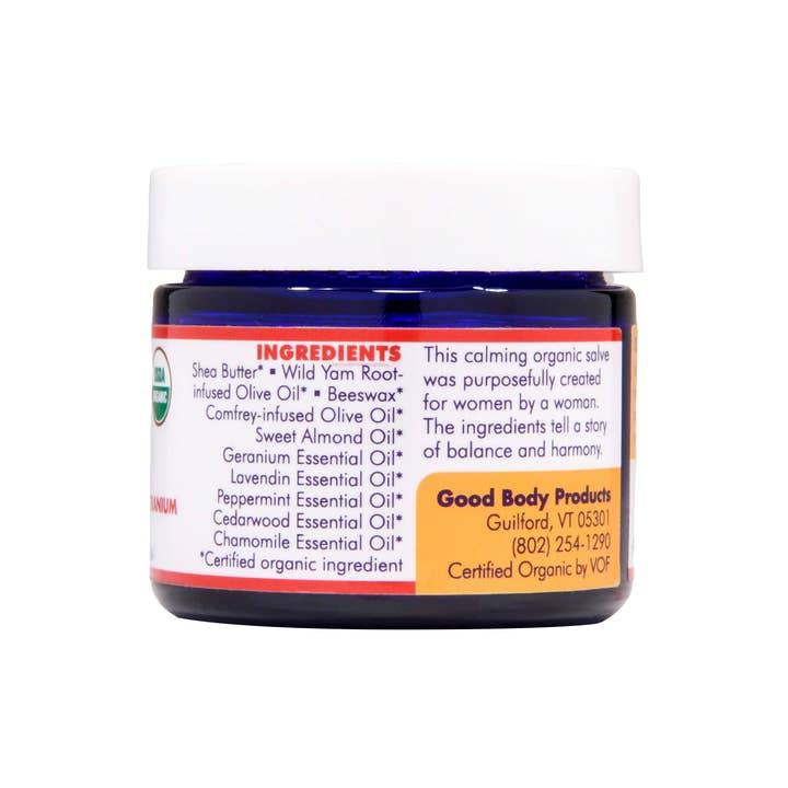 Good Body Products – wholesale Läkande salva/balsam/kräm – Hon Salva Med Wild Yam Root & Geranium1