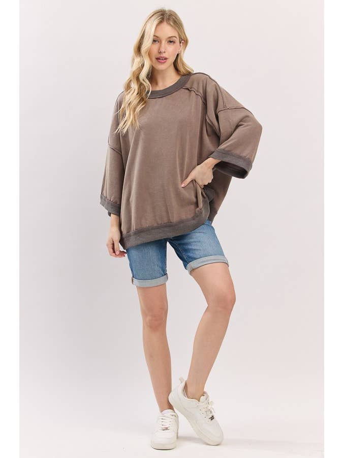 Sewn and Seen - Wholesale Top - Maternity - Mineral-Washed Oversized French Terry Top19