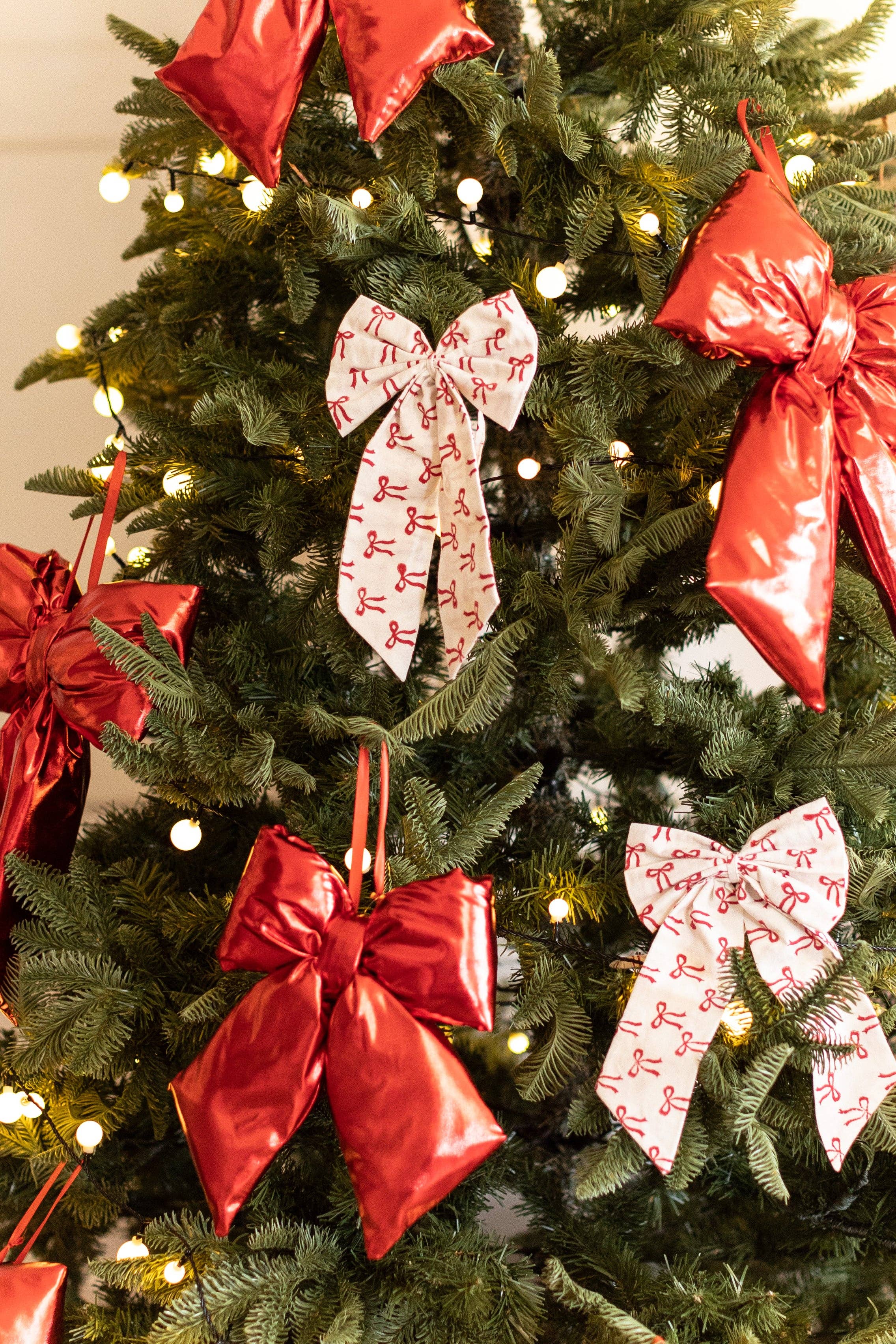 LNH EDIT - Wholesale Christmas Decoration - Red Bow Handmade Bow, 2 sizes2