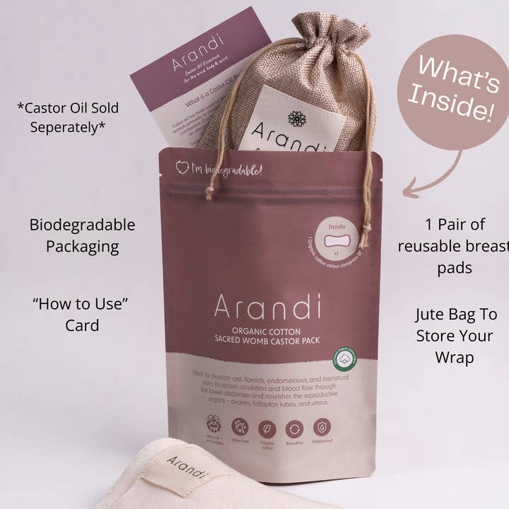 Arandi LLC - Wholesale Cotton Pad - Organic Sacred Womb Wrap3