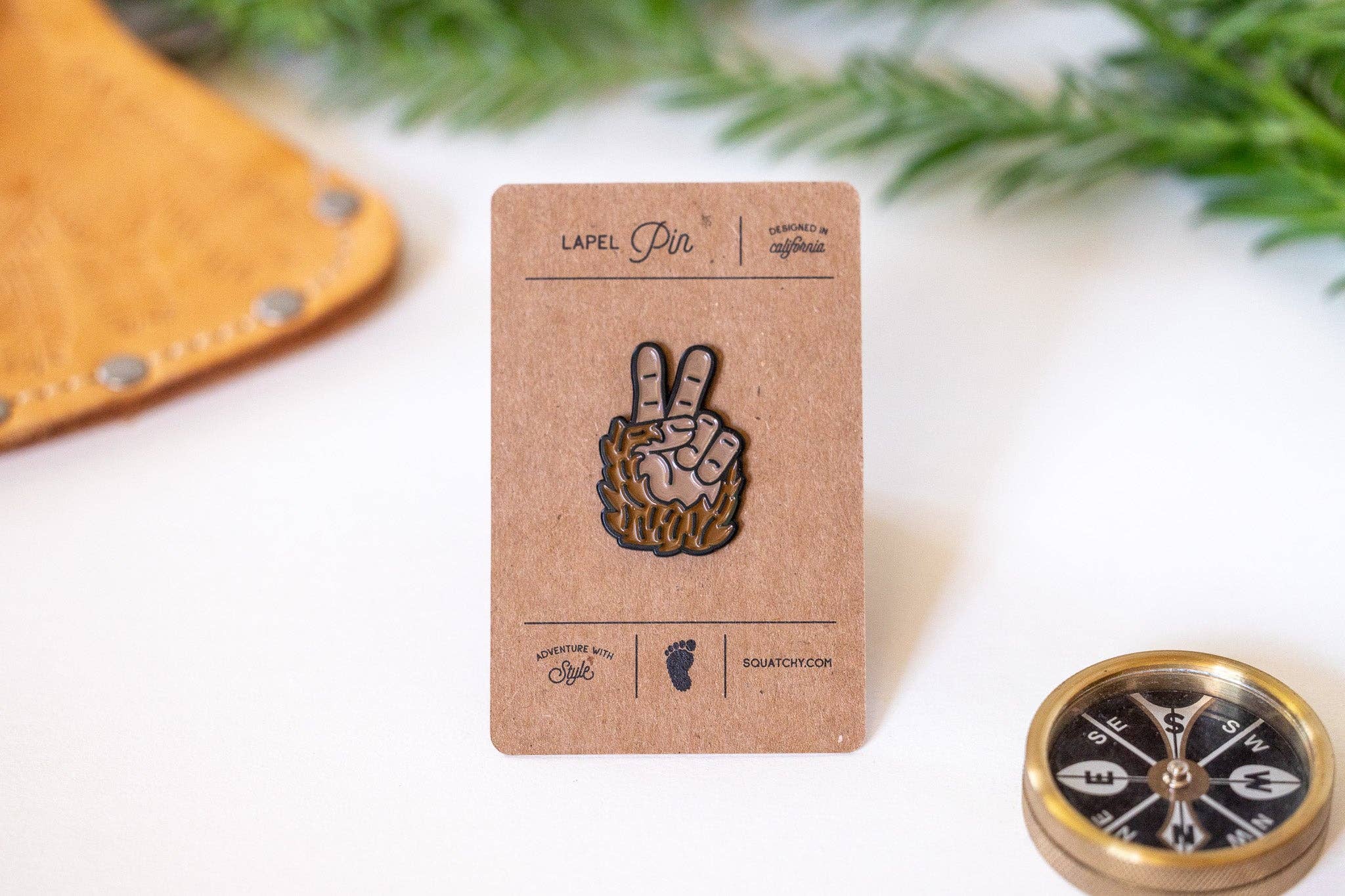 Squatchy - Wholesale Lapel Pin/Button - Bigfoot Peace Enamel Pin3