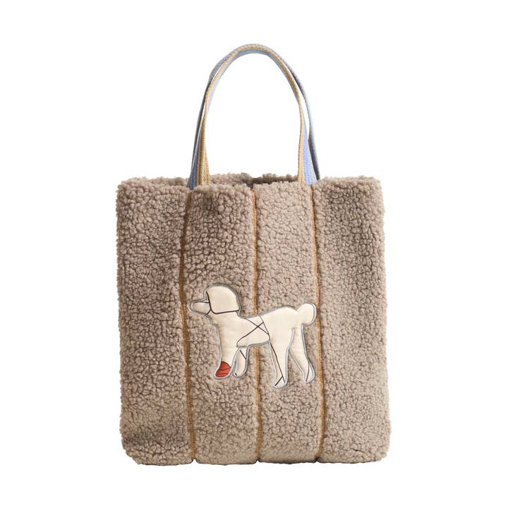 Borsa a tracolla «Pan Pan» in shearling - Taupe per la vendita all'ingrosso da parte di Lost Pattern NYC