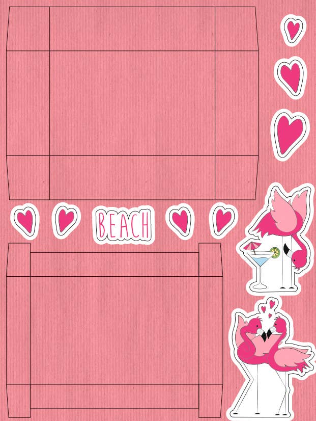 URSUS® / Buntpapierfabrik Ludwig Bähr GmbH & Co. KG - Wholesale Gift Box - "Flamingo" gift box set7