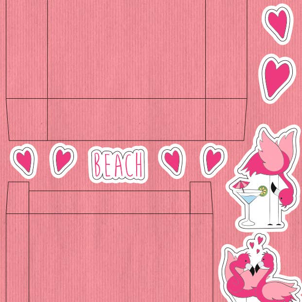 URSUS® / Buntpapierfabrik Ludwig Bähr GmbH & Co. KG - Wholesale Gift Box - "Flamingo" gift box set7