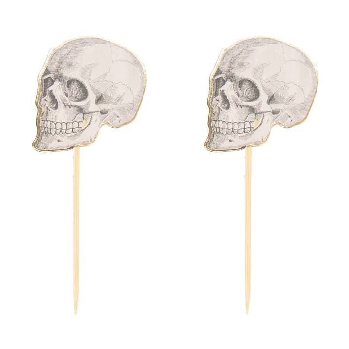 Tim&Puce Factory - Wholesale Cocktail Pick - CABINET OF CURIOSITIES SKULL COCKTAIL PICKS X 100