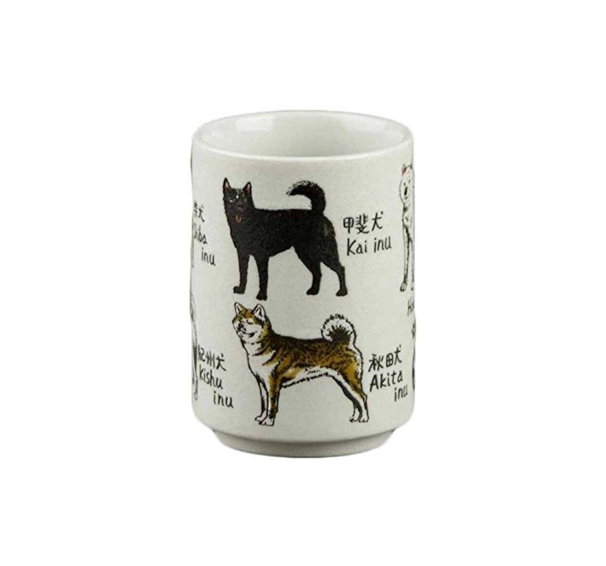 「FUNJI」In Japan - Wholesale Coffee Mug - Mino Ware Shiba Inu Tea Cup Set: Japanese Pottery Gift4