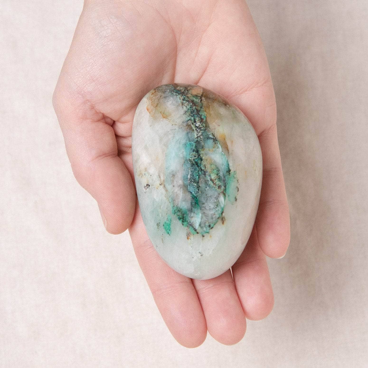 Tiny Rituals - Wholesale Spiritual Stone/Crystal - Rare Quantum Quattro Palm Stones4