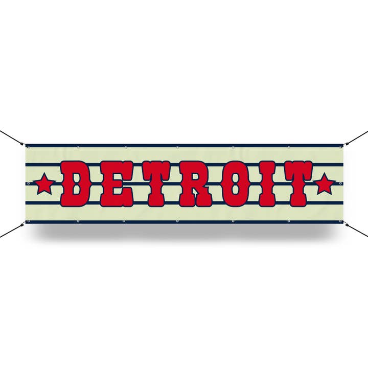 Banner - Detroit Vintage Stars for wholesale by Detroit Shirt Co.