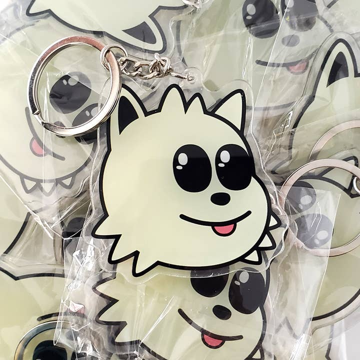 Blep Face Acrylic Keychain for wholesale by Munjo Munjo