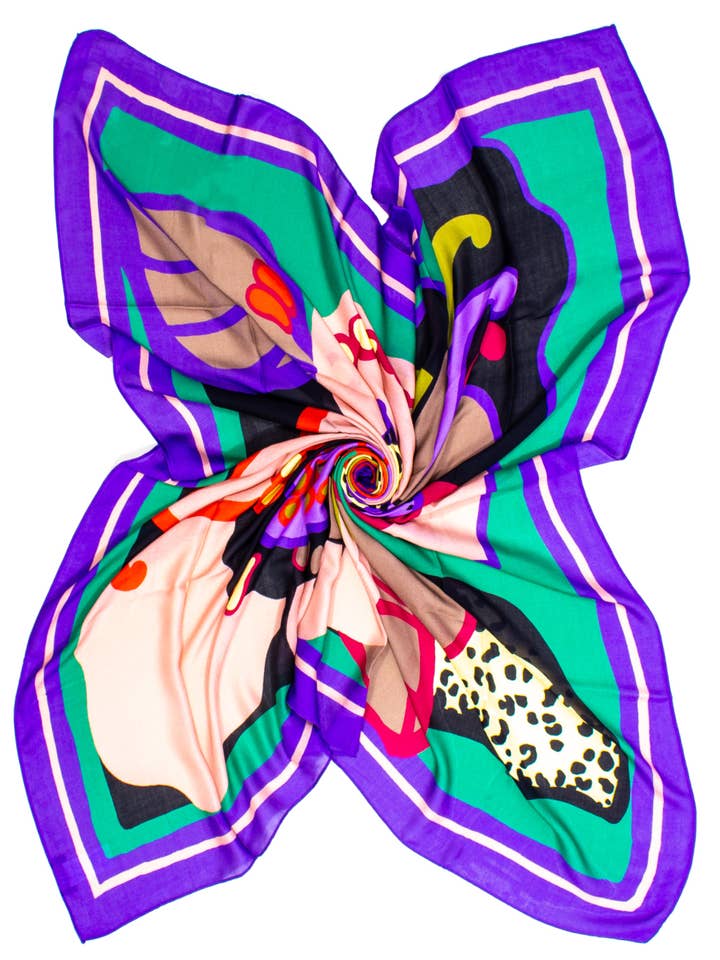 MAXISQUARE PASSION FRUIT DIGITAL PRINT, 100% MODAL, 140X14 for wholesale by Ayfee