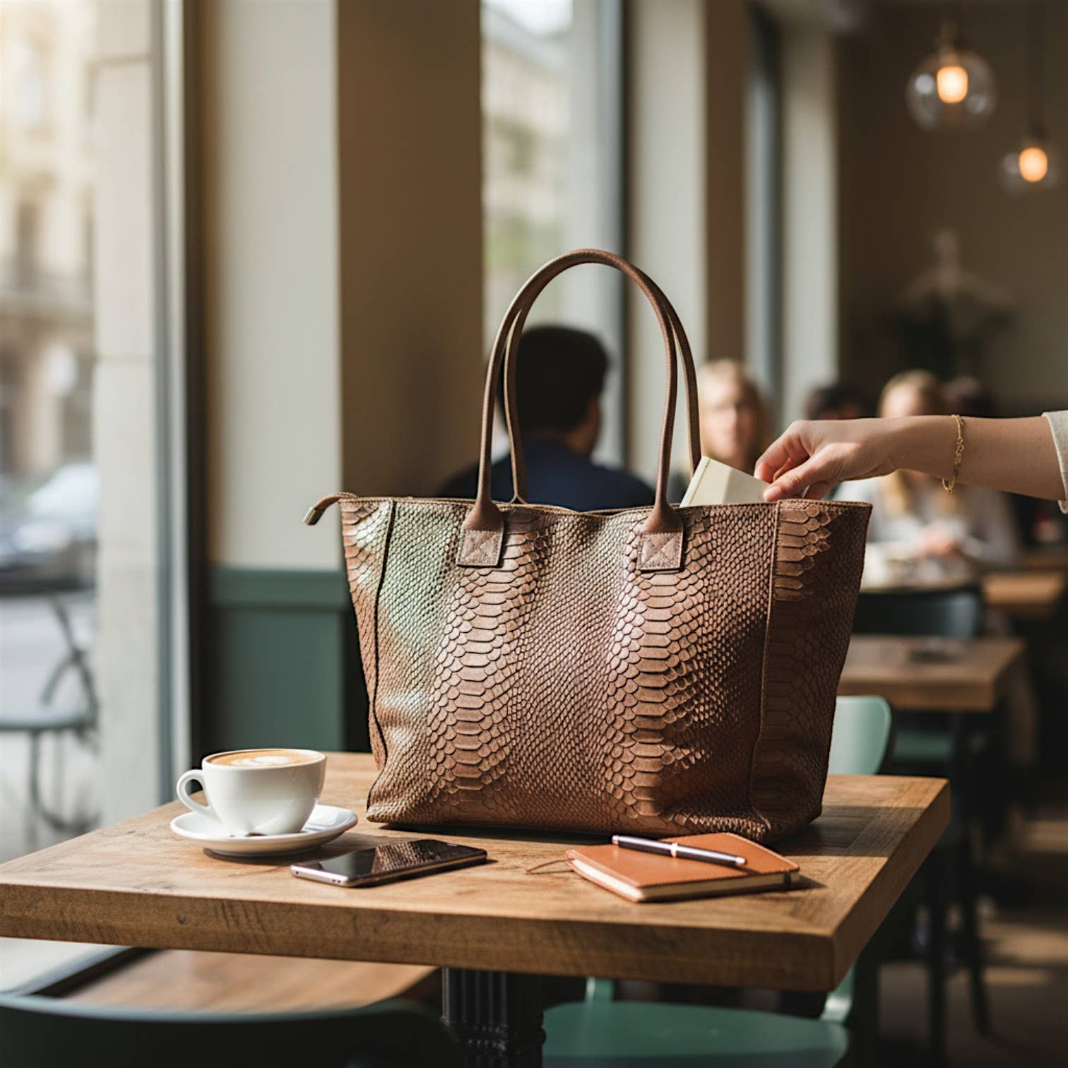 ZEEN - Vendita all'ingrosso Tracolla - Donna - Borsa LOLA Maronne in pelle3
